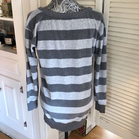 SOFT Terry Fleece Tunic Length Sweatshirt by Juicy Couture. - Picture 7 of 15